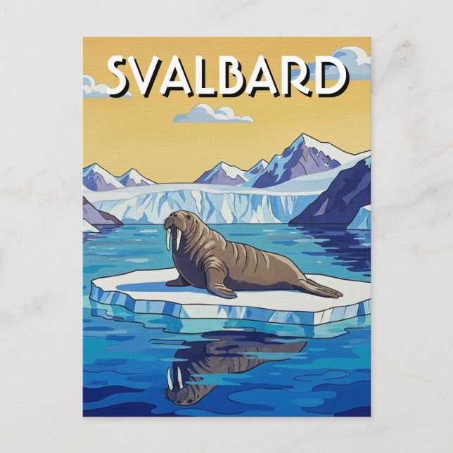 Postal Walrus in Svalbard Norway (Anverso)