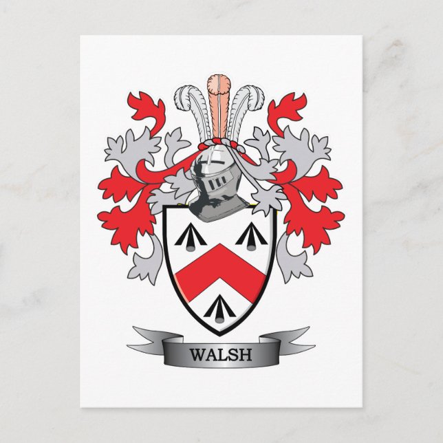 Postal Walsh-Coat-of-Arms (Anverso)
