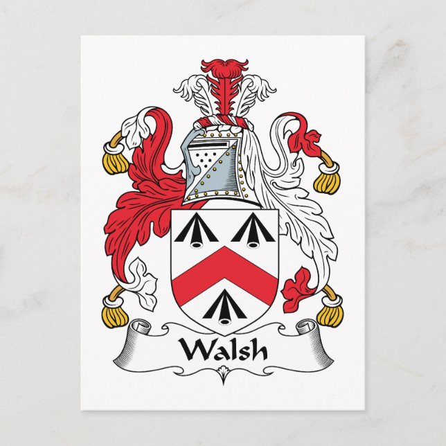 Postal Walsh Family Crest (Anverso)