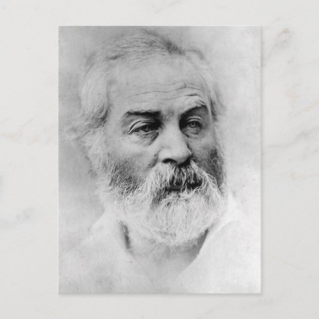 Postal Walt Whitman años de guerra civil de 44 años (Anverso)