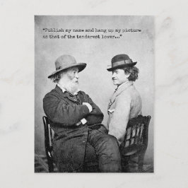 Postal Walt Whitman y Peter Doyle