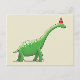 Postal Walter el dinosaurio de cuello largo