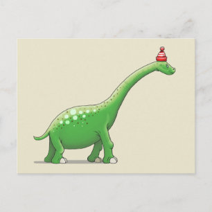 Postal Walter el dinosaurio de cuello largo