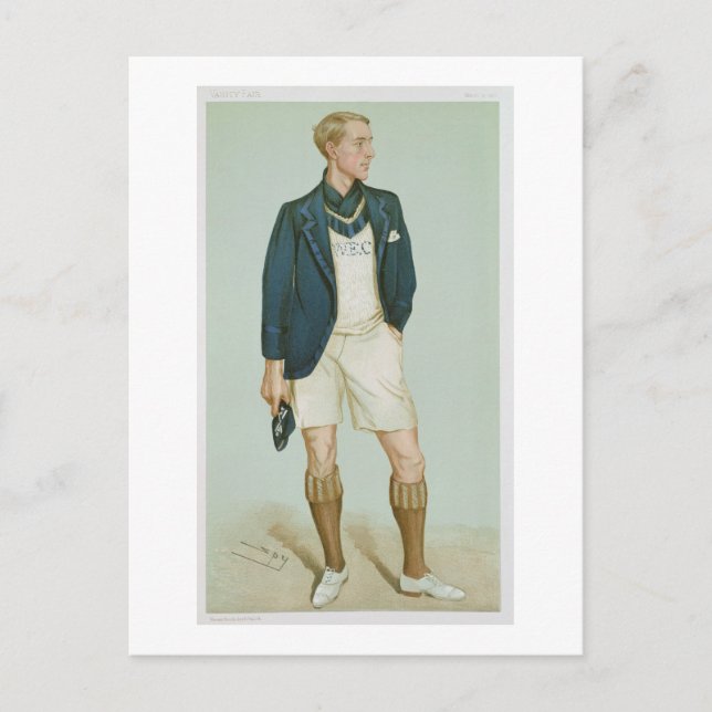 Postal Walter Erskine-Crum, ilustracion de 'Hombres de la (Anverso)