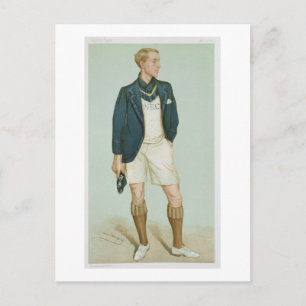 Postal Walter Erskine-Crum, ilustracion de 'Hombres de la