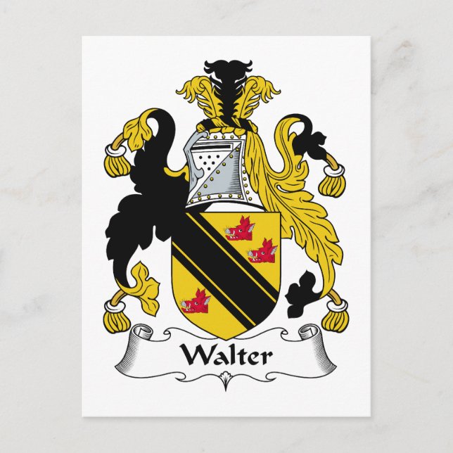 Postal Walter Family Crest (Anverso)