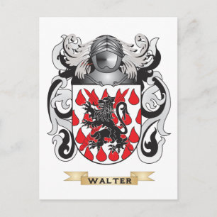 Postal Walter Family Crest (Escudo de armas)