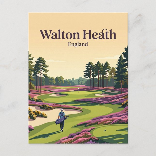 Postal Walton Heath Golf Club Inglaterra (Anverso)