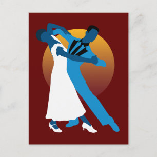 Postal Waltz Dancing Lovers