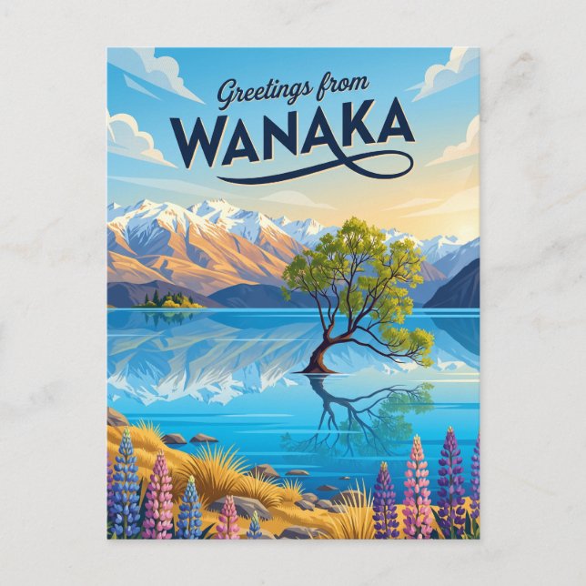 Postal Wanaka Nueva Zelanda (Anverso)