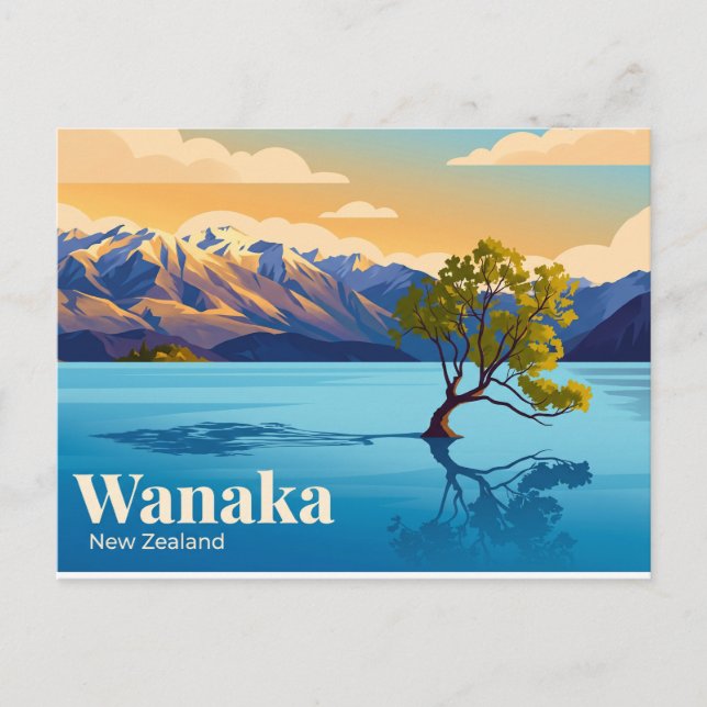 Postal Wanaka Nueva Zelanda (Anverso)