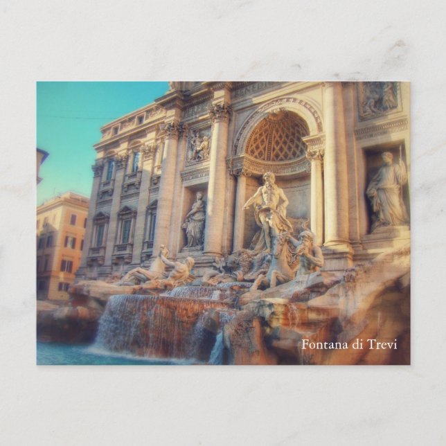 Postal Wanderlust - Fontana di Trevi / Fontana di Trevi (Anverso)