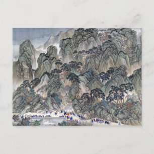 Postal Wang Hui Ji'nan al Monte Tai