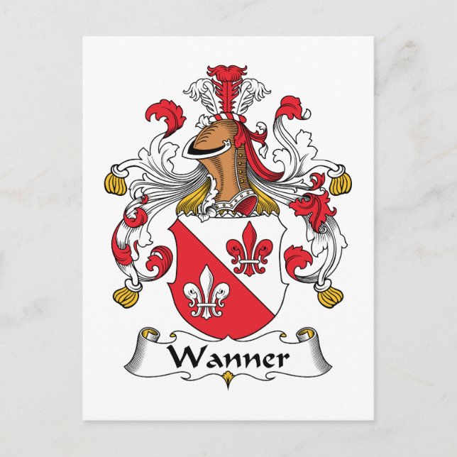 Postal Wanner Family Crest (Anverso)
