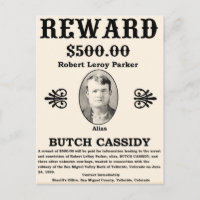 Wanted Butch Cassidy