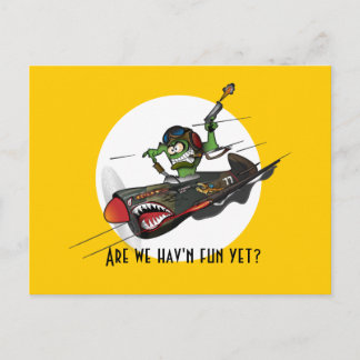 Postal Warhawk PostCard