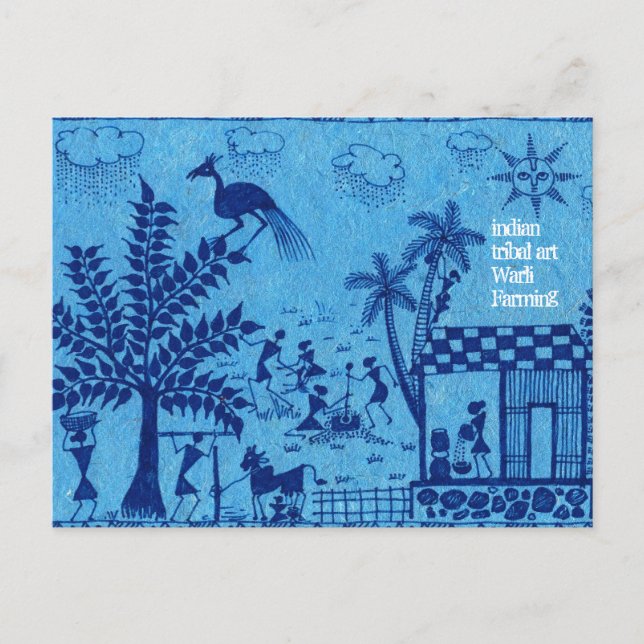 Postal Warli Farming (Anverso)