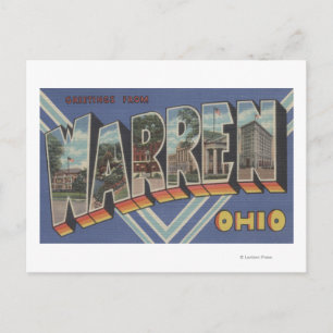 Postal Warren, OhioLarge Letter Scenes Warren, OH