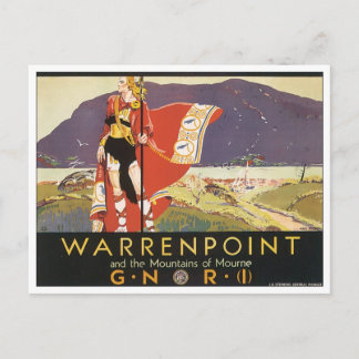 Postal Warrenpoint y las montañas de Mourne