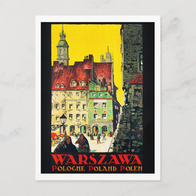 Postal Warszawa - Polonia (Anverso)