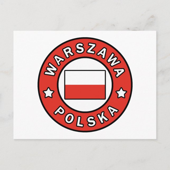 Postal Warszawa Polska (Anverso)