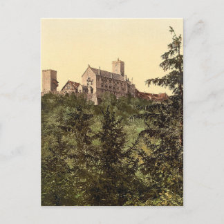 Postal Wartburg, del castillo de Eisenach, Turingia, Alem