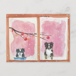 Postal Warten auf den Weihnachtsmann