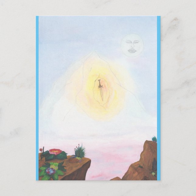 Postal Wartercolor fantástico mundo un maravilloso cuento (Anverso)