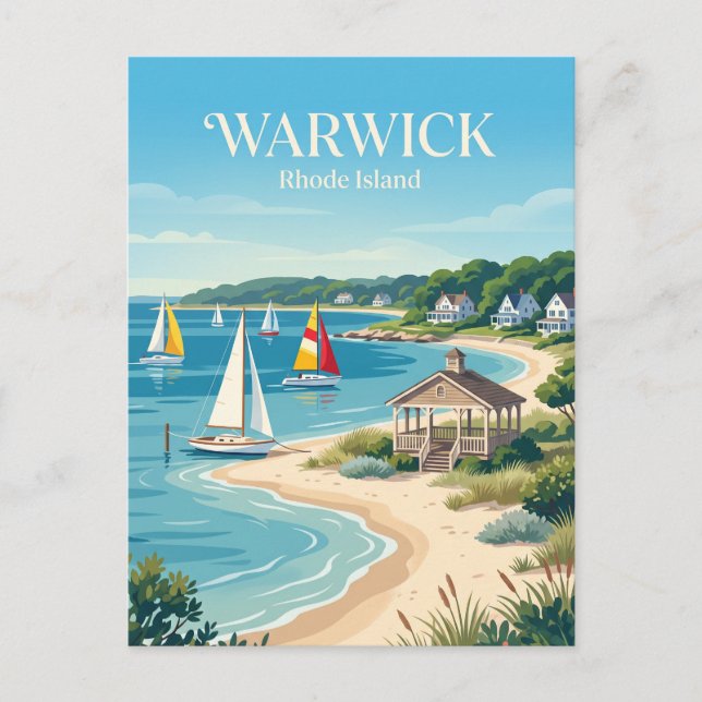 Postal Warwick, Rhode Island (Anverso)