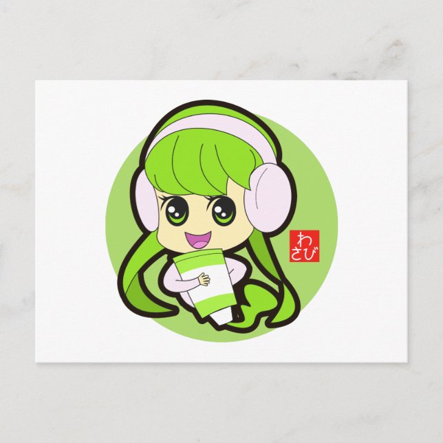 Postal Wasabi Chica (Anverso)