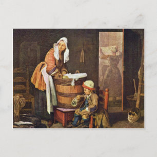 Postal Washerwoman, Por Chardin Jean-Baptiste Siméon