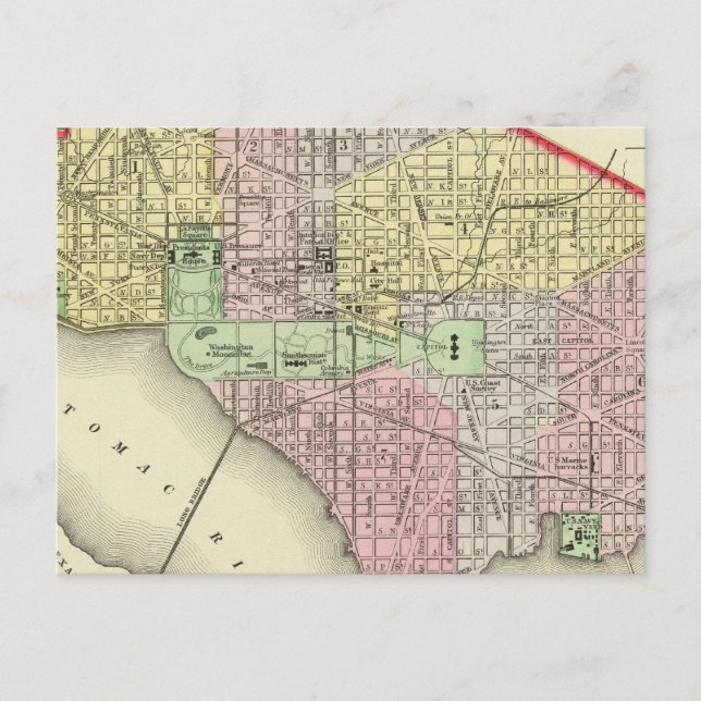 Postal Washington 3 (Anverso)
