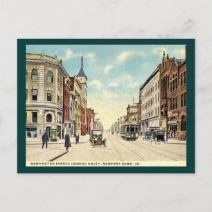 Postal Washington Ave., Newport News, VA Vintage de los a