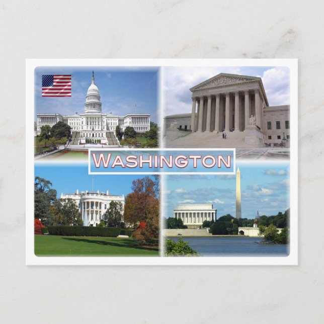 Postal Washington - Capitol - Tribunal Supremo (Anverso)