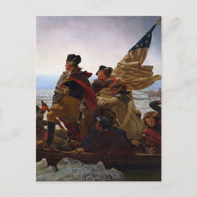 Postal Washington Crossing Delaware Art (Anverso)