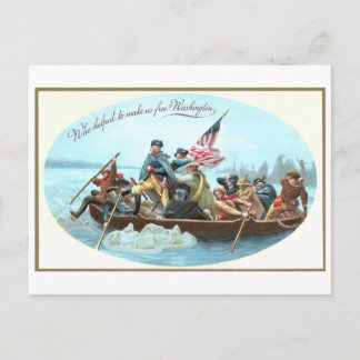 Postal Washington cruza el Delaware