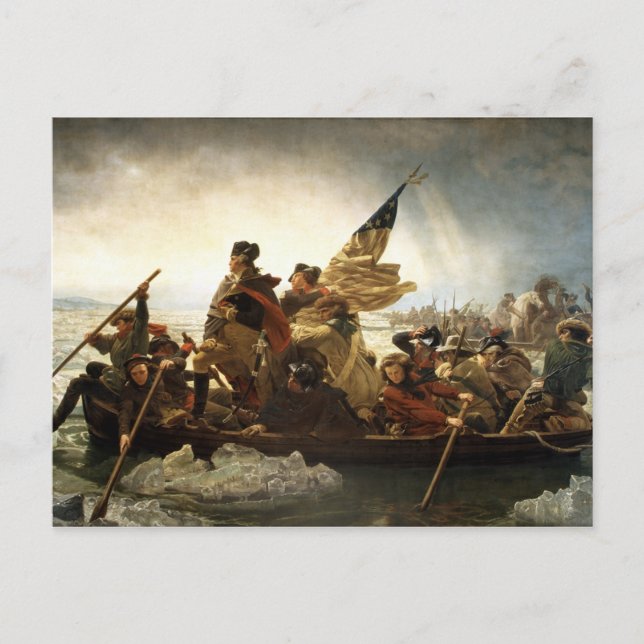 Postal Washington cruzando el Delaware (Anverso)