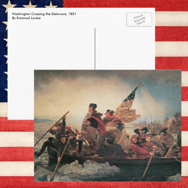 Postal Washington cruzando el Delaware de Emanuel Leutze (Subido por el creador)