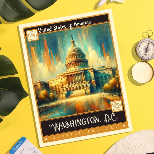 Postal Washington, D.C., Estados Unidos | Pintura de époc (Subido por el creador)