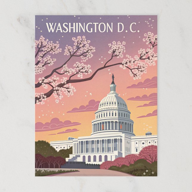 Postal Washington D.C.: Florecimiento de cerezos en el Ca (Subido por el creador)