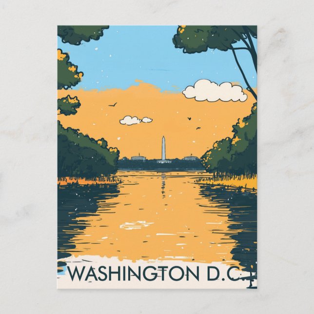 Postal Washington D.C. USA Travel (Anverso)