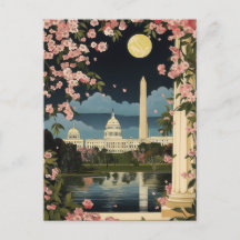 Washington DC Capitol Building Monument Vintage