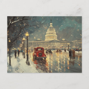 Postal Washington DC Capitol Building Vintage Retro Card