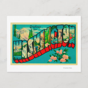 Postal Washington - Escenas de letras grandes