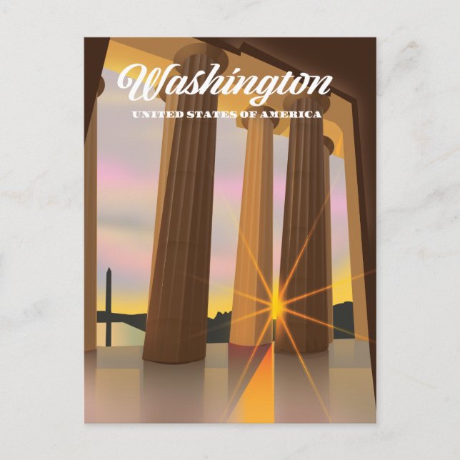 Postal Washington Estados Unidos de América (Anverso)