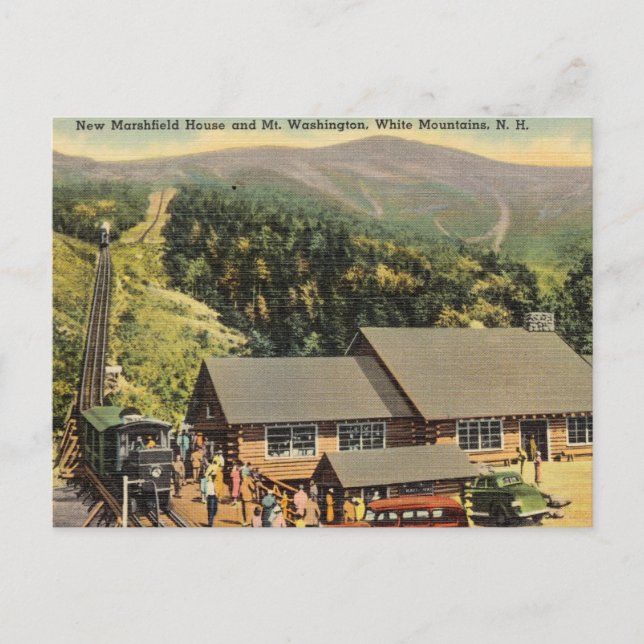 Postal Washington, Montañas Blancas, New Hampshire (Anverso)
