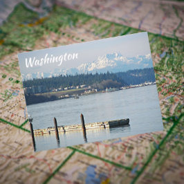 Postal Washington Olympic Mountains mira viajes
