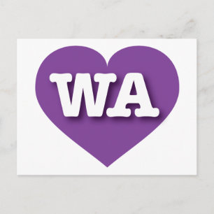 Postal Washington Purple Heart - Amo WA