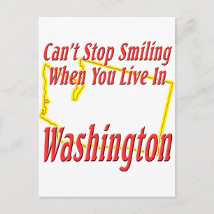 Postal Washington - Sonriente