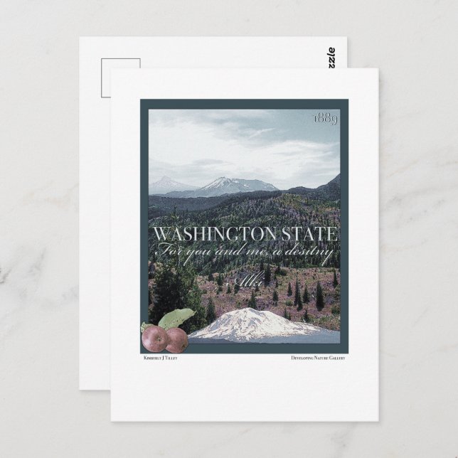 Postal Washington State Poster Art (Anverso / Reverso)